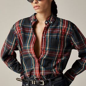 JCrew plaid button down shirt